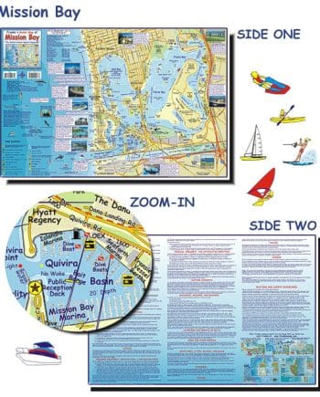 MAP, FOLDED, MISSION BAY BOATING
