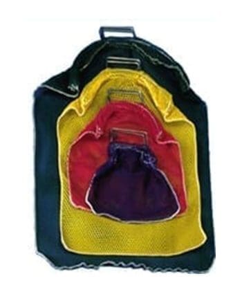 MESH CATCH BAG 20" X 32" YELLOW w/ d-ring