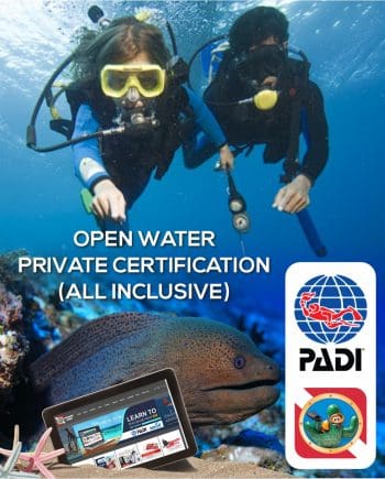 PADI Open Water Private Certification- Complete