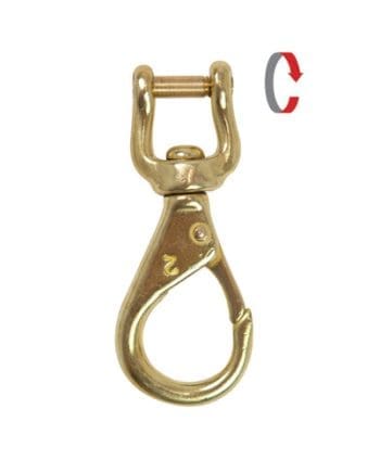 XS Scuba 3.4" Brass Shackle Snap Hook