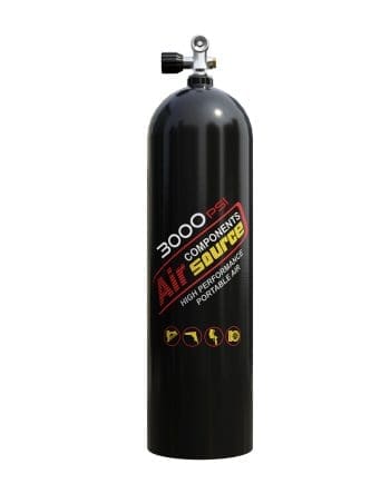 Aluminum Cylinder 80 Cubic Feet Black