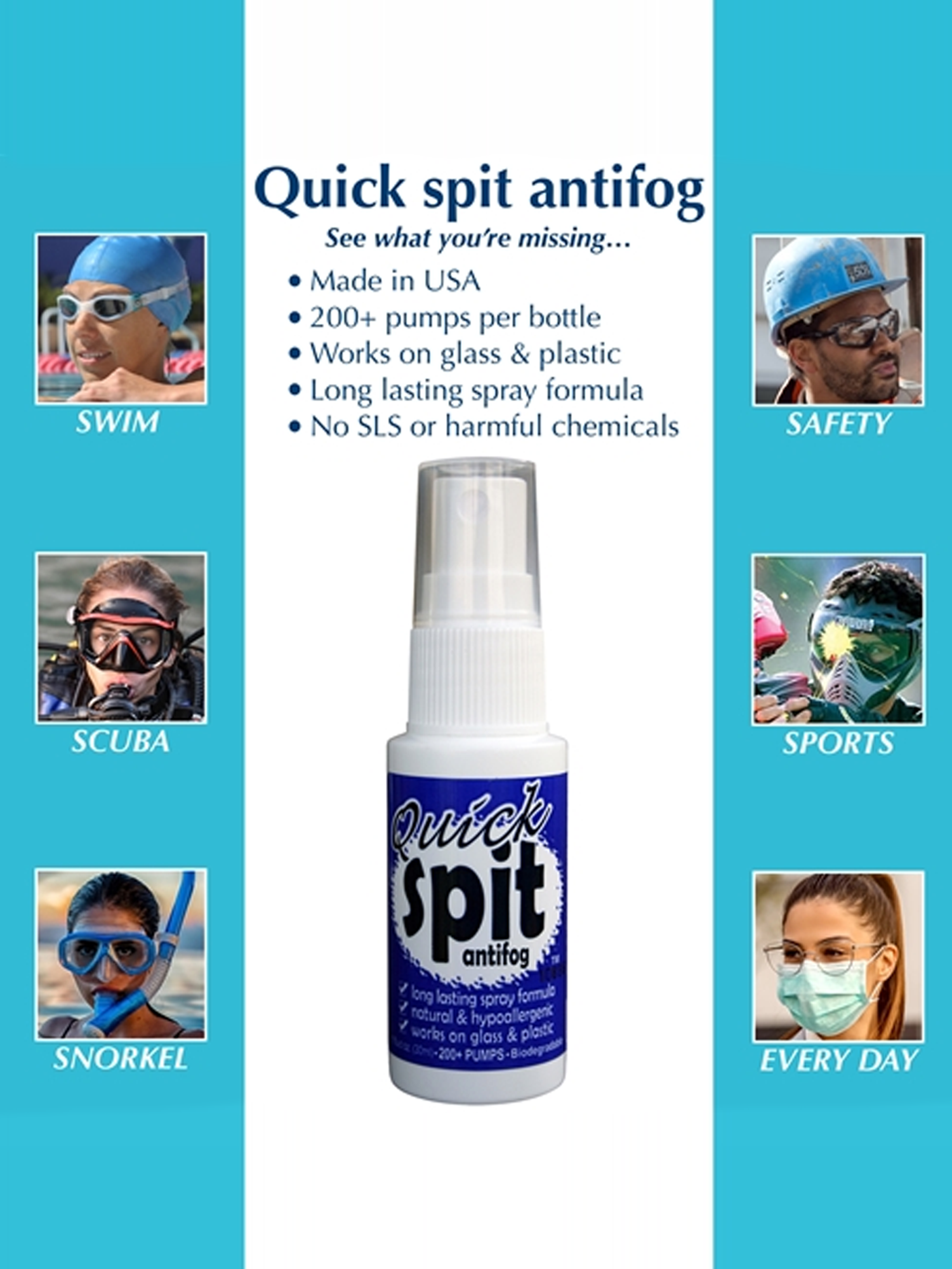 Jaws Spit Antifog 1oz Spray