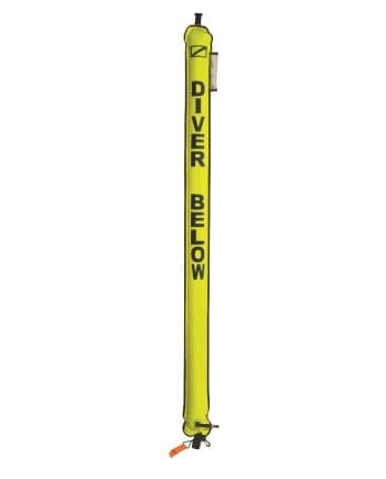 SIGNAL TUBE YELLOW 45" W/WHISTLE