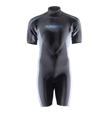 Akona Shorty Mens 2.5mm (Front Zip) Grey ML (DC)