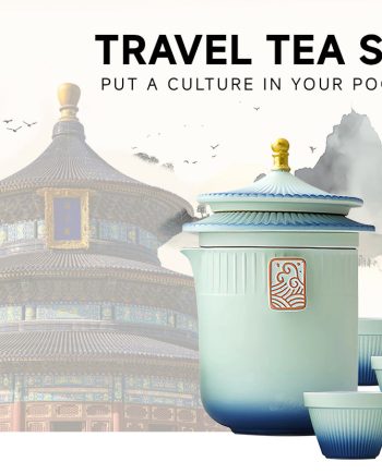 DIVEVOLK Ceramic Portable Traval Tea Set