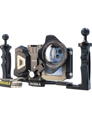 DIVEVOLK SeaTouch 4 Max Plus Underwater Housing Videography Kit  for iPhone and Android smartphone, dive housing, waterproof phone case