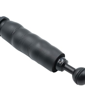Fixable arm with cold shoe and hall head for underwater photography light mount and angle adjustment