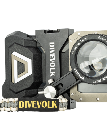 DIVEVOLK SeaTouch 4 Max Plus Underwater housing Macro Kit  for iPhone and most Android smartphone, dive housing, waterproof phone case