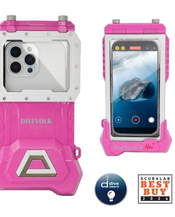 DIVEVOLK SeaTouch 4 MAX PLUS Underwater Housing Dreamy Pink compatible to  iPhone and Android, Dive Housing, Waterproof Phone Case
