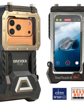 DIVEVOLK SeaTouch 4 MAX PLUS Underwater Housing compatible to  iPhone and Android, Dive Housing, Waterproof Phone Case