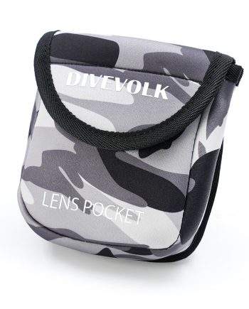 DIVEVOLK Multifunctional Lens Pocket for lens storage underwater, easy to change lenses, photography accessory