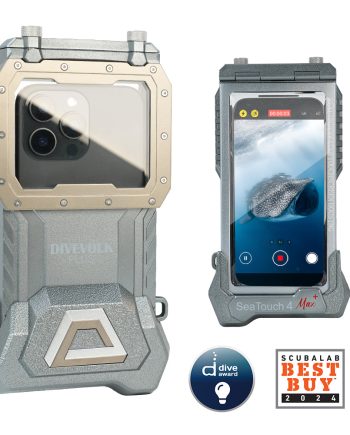 DIVEVOLK SeaTouch 4 MAX PLUS Underwater Housing Starlight Grey compatible to  iPhone and Android, Dive Housing, Waterproof Phone Case